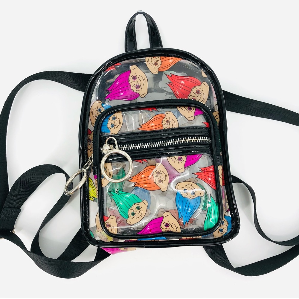 ✨Good Luck Trolls x Dolls Kill Clear Mini Backpack - Picture 5 of 9